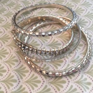 Silver bangles